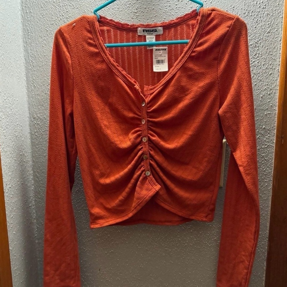 RSQ Rust Long Sleeve Top
